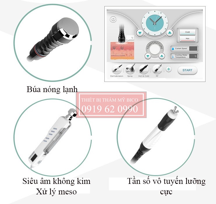 Cách sử dụng Máy aqua peeling 6in1