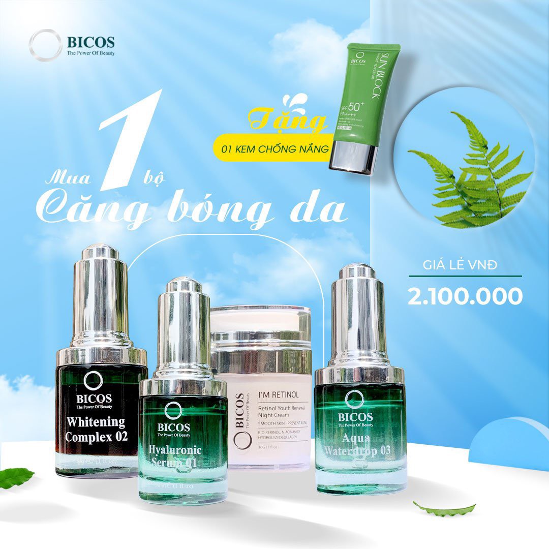 Bộ sản phẩm Nano Kim Cương Căng Bóng - Nano Diamond Bicos